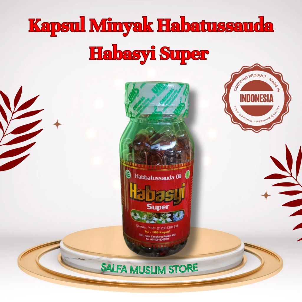 kapsul minyak habatussauda Habasyi Super isi 100kapsul