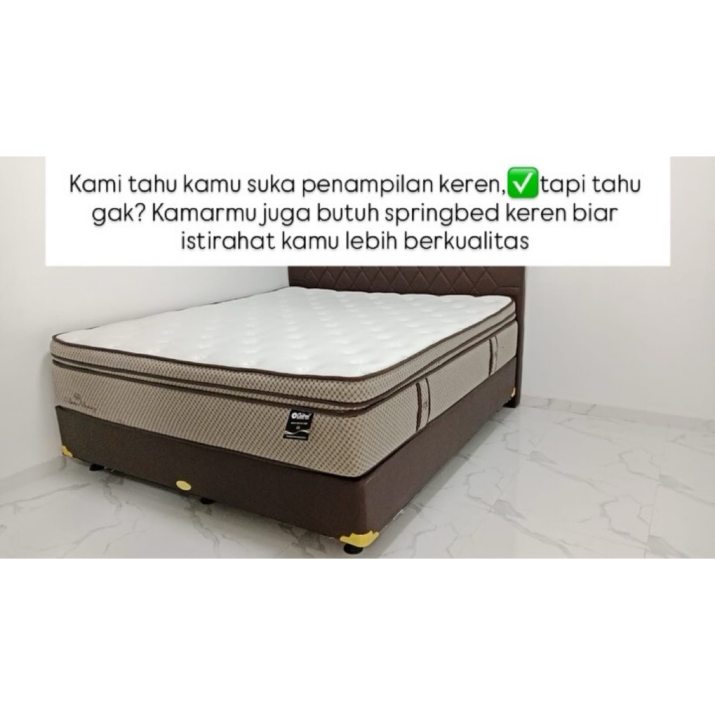 Springbed latex central uk160x35x200cm kasur aja