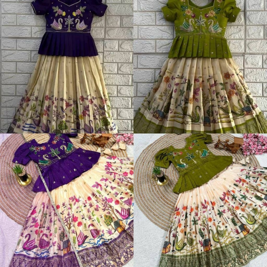 Setelan rok muslim pakistan import anak perempuan