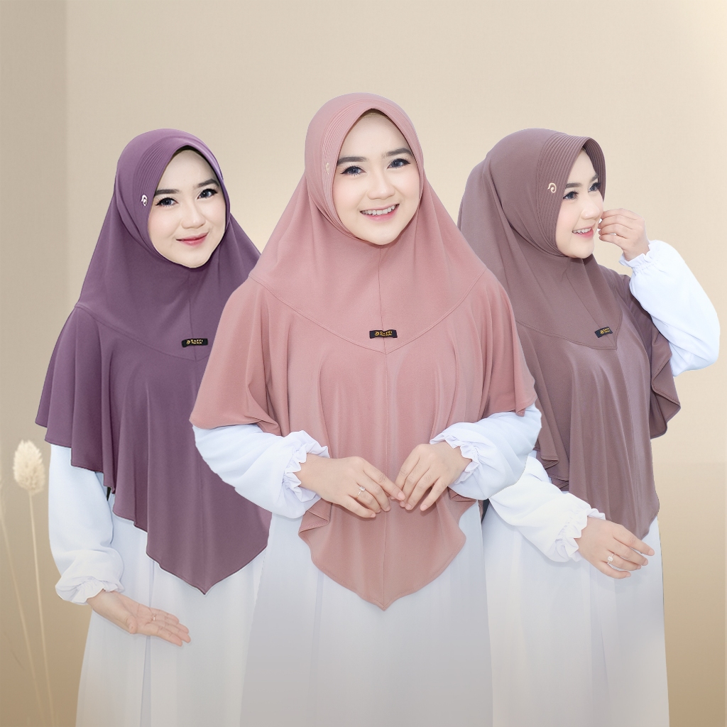 Daffi Hijab Instan Ummana Series - Jilbab Instan Syar'i Pad Antem - Kerudung Bergo Jumbo