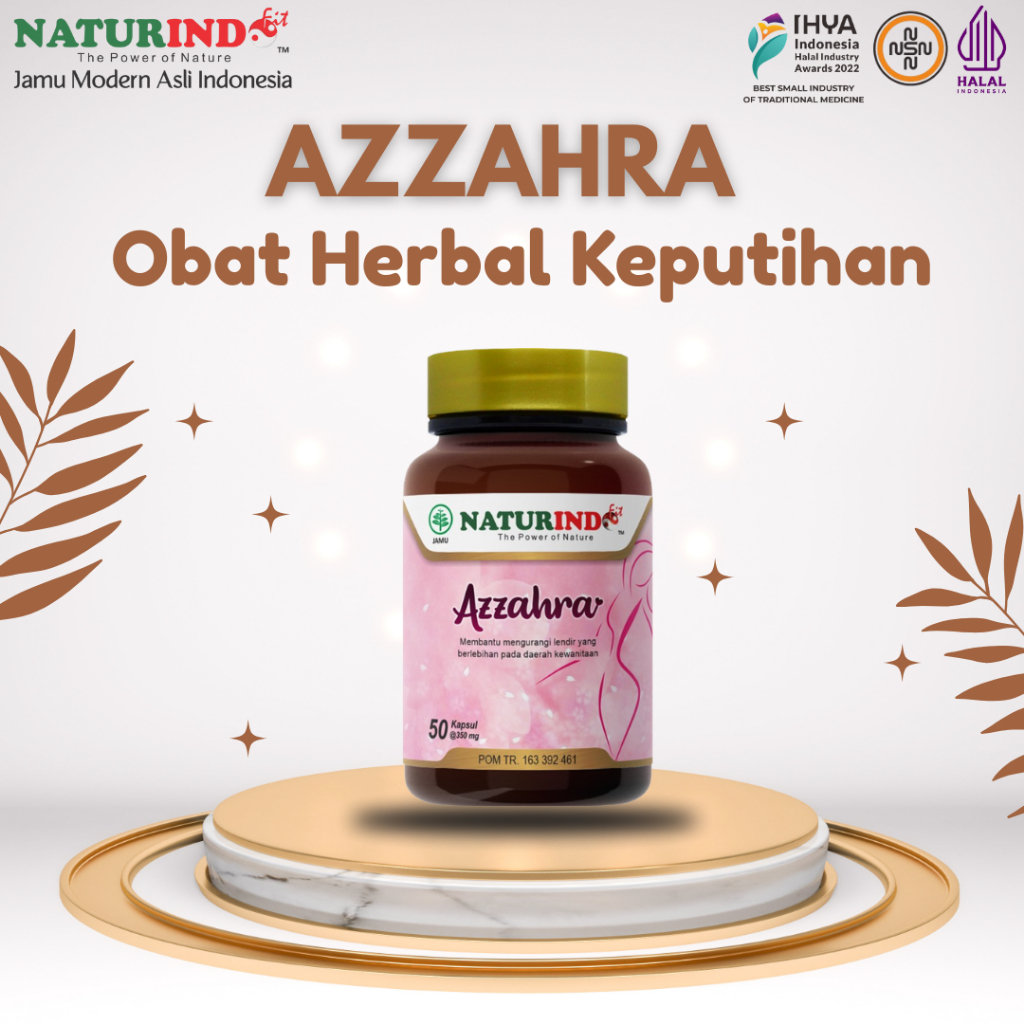 Azzahra Obat Herbal Pelancar Haid Keputihan Hormon Kewanitaan Naturindo