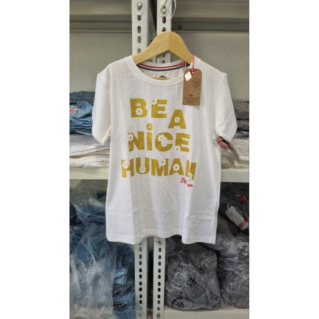 4-8 tahun kaos Lengan Pendek Anak Perempuan Brand Lee Cooper