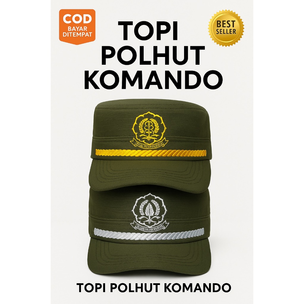 TOPI POLHUT | TOPI POLHUT KOMANDO | TOPI POLISI HUTAN