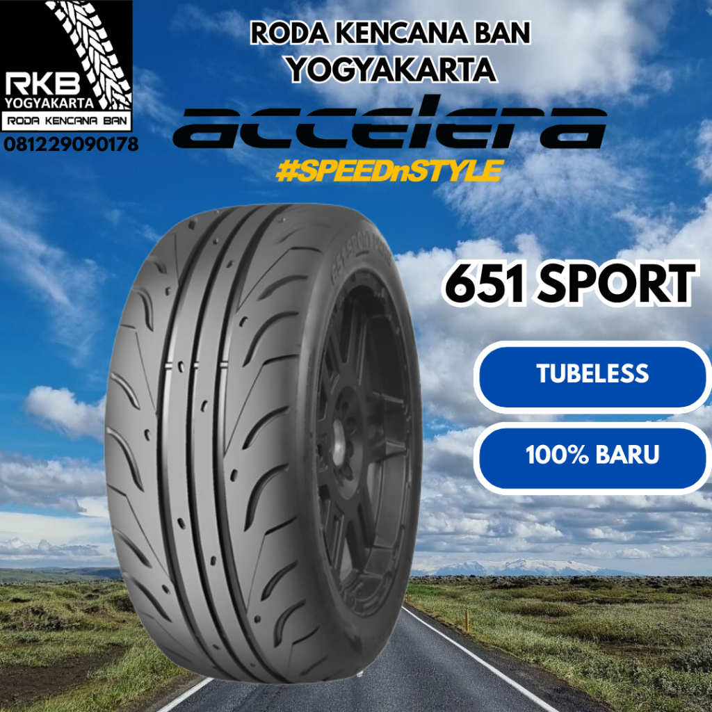 Accelera 651 size 205/45 R17 - Ban Slick Salom Drag