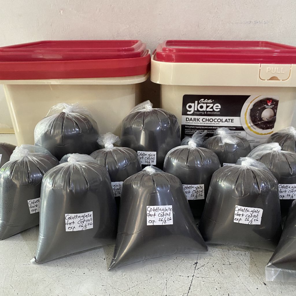 

Colatta glaze rasa DARK CHOCOLATE 250 gram | glaze colatta | glaze cokelat