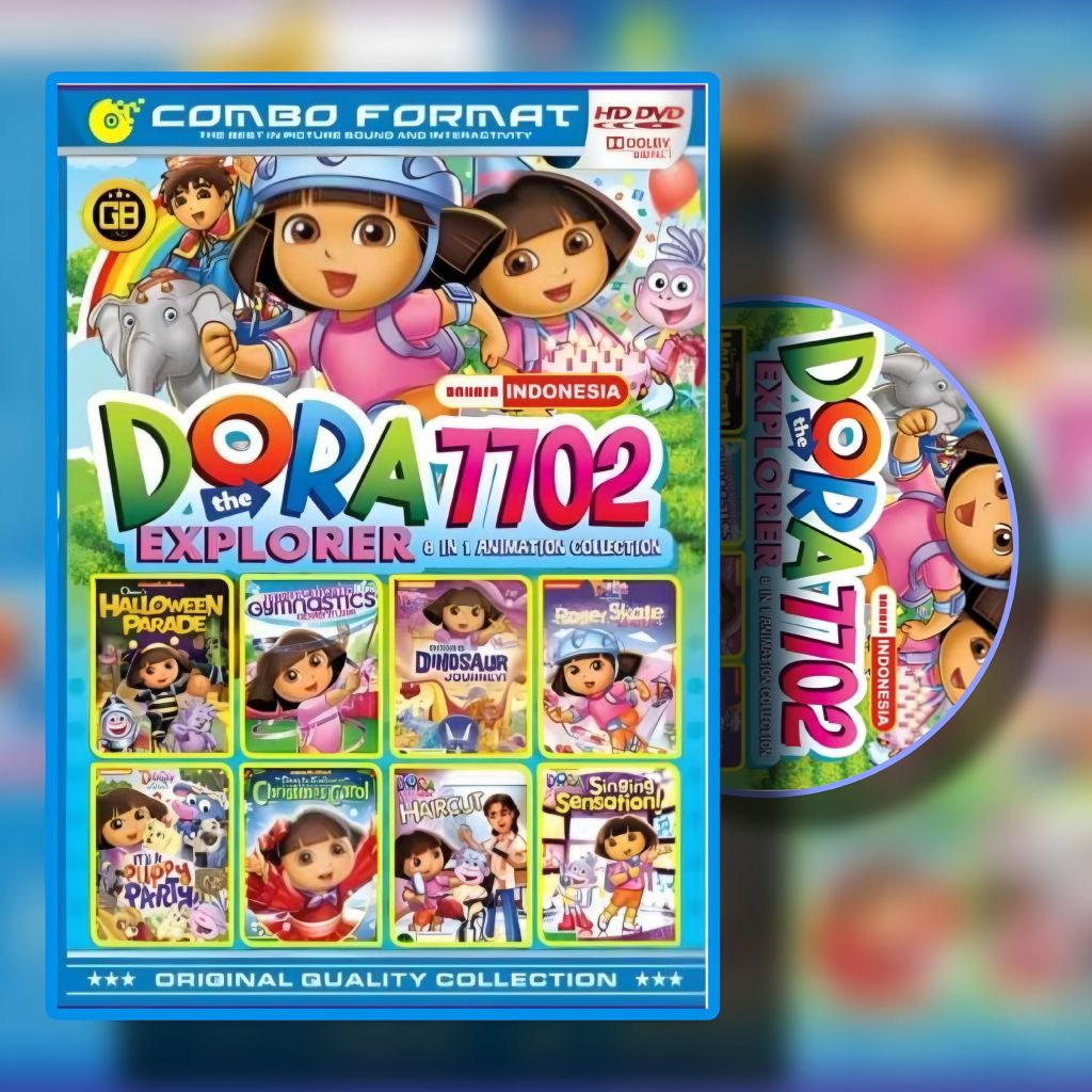 KASET FILM ANAK KOLEKSI DORA THE EXPLORER 7702 - KASET DVD ANAK ANAK - KASET FILEM EDUKASI - KASET F