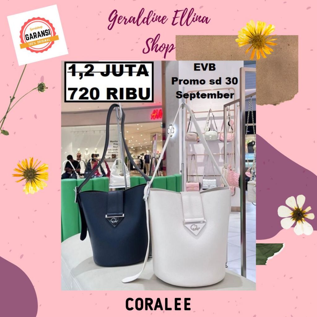 Tas EVB wanita 100% original seri CORALEE