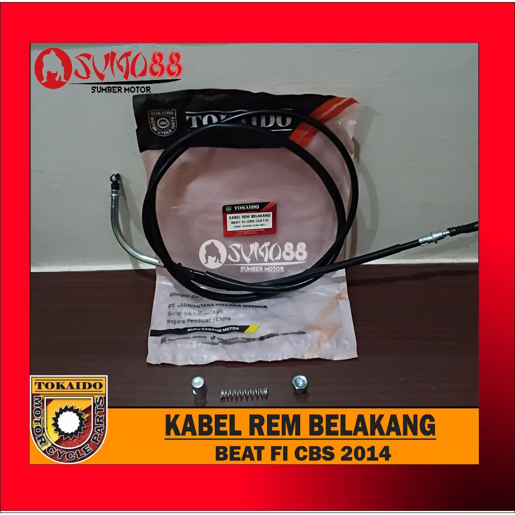 Kabel Rem Belakang Beat FI CBS 2014 Tokaido Termurah Berkualitas