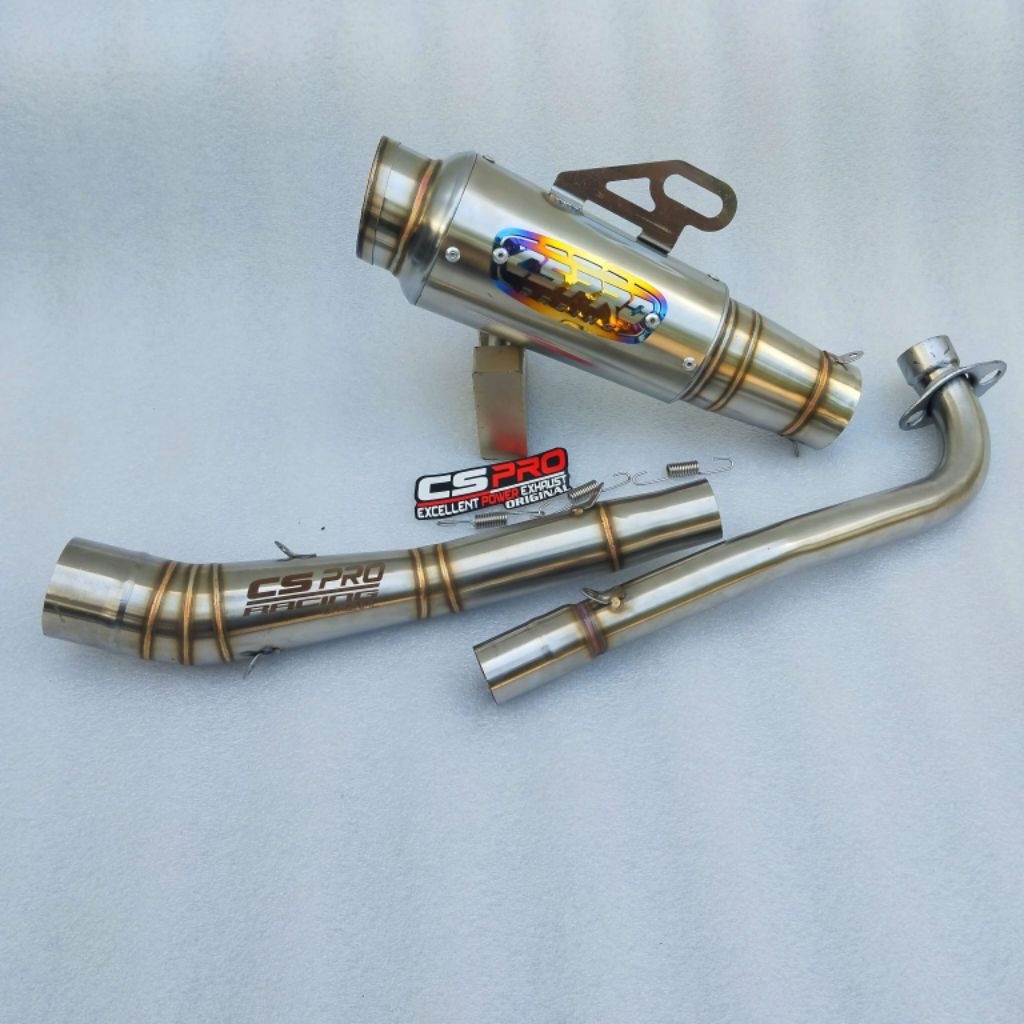 Cs pro Knalpot racing Original Cs pro inlet 50mm Jupiter z Jupiter Z1 Jupiter MX 135 Vega R/ZR Supra