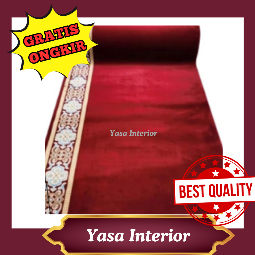 Karpet Mesjid Meteran Turki Tebal 15mm Suleyman / Karpet Masjid Tebal Meteran / Karpet Mushola