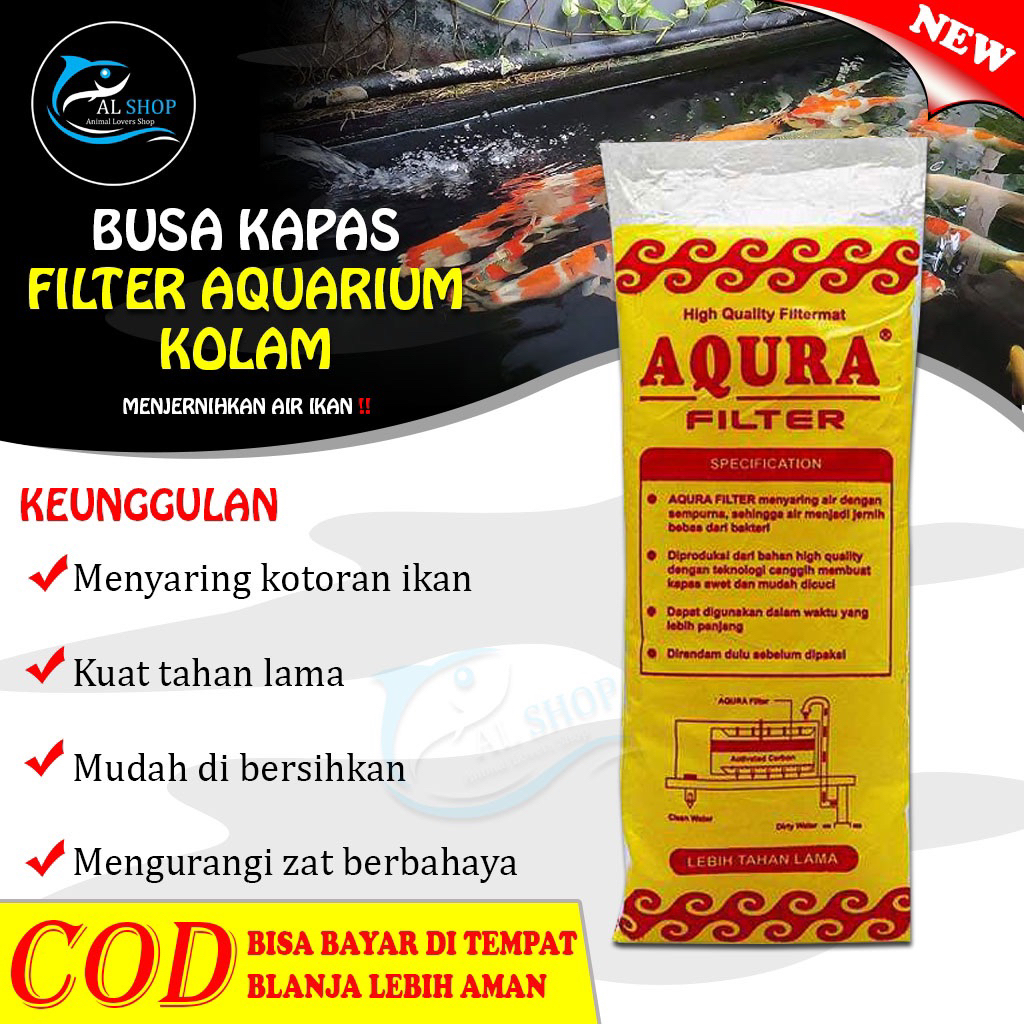 Busa Filter Aqura Aquarium kolam ikan