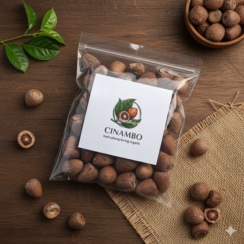 CINAMBO:buah pinang kering organik tua dan muda herbal alami buah pinang kering 100gr 250gr 500gr 10