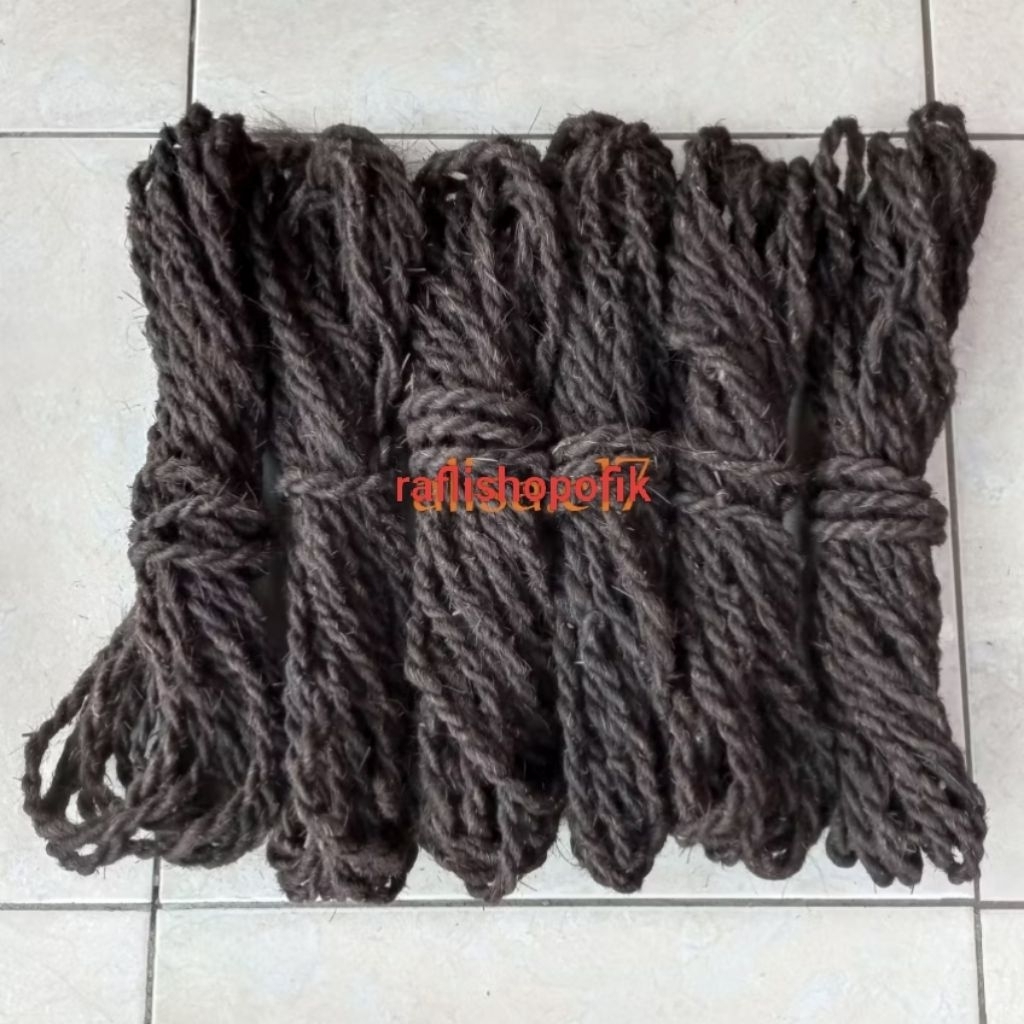 TALI INJUK IJUK PENGIKAT BAMBU TANAMAN ANGGREK TALI IJUK HITAM