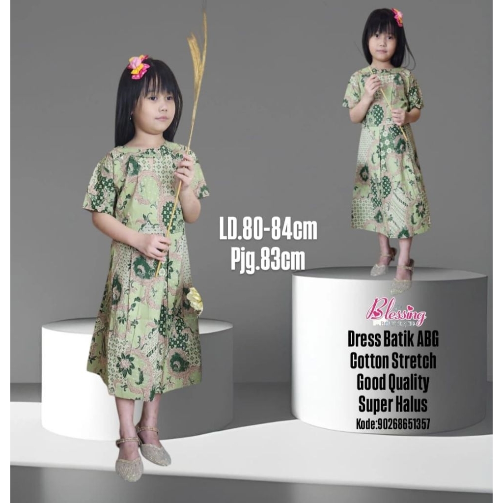 Dress batik anak remaja model dress terbaru