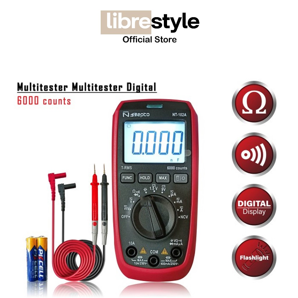Nepto NT-102A Multitester Multimeter Digital - Avometer Digital Ori