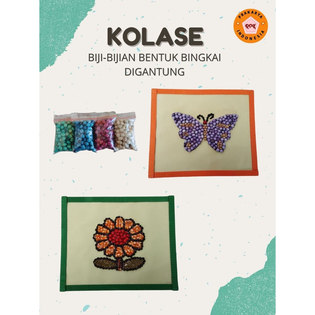 KOLASE BIJI - BIJIAN prakarya untuk sd smp