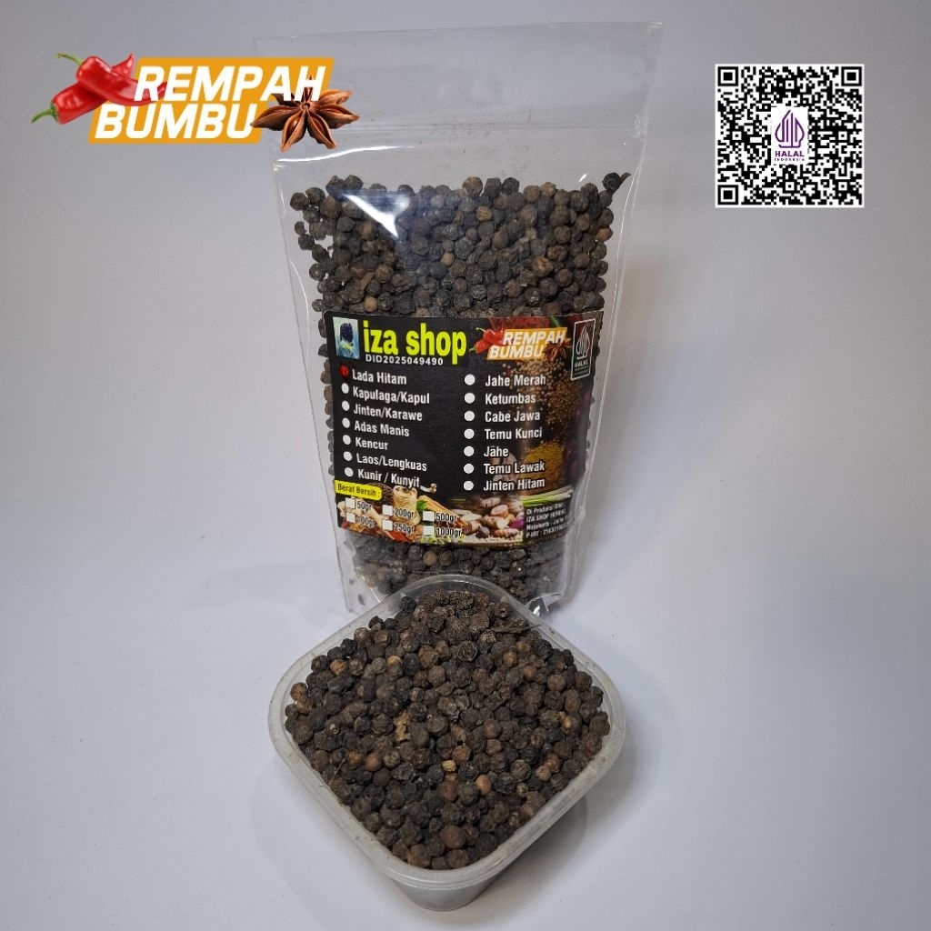

IZA SHOP Lada Hitam Kering Premium 100/200gr