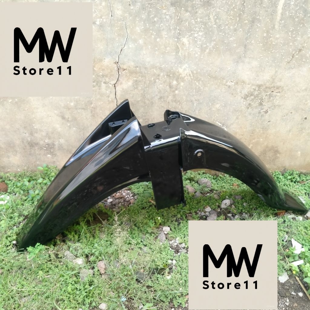 Slebor depan kawasaki Kaze r hitam