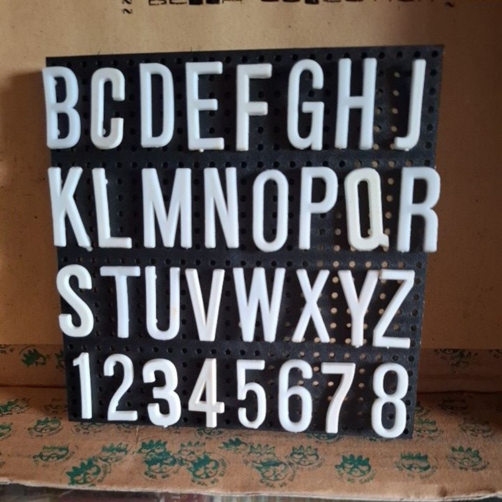 (pcs) huruf movitex besar tinggi huruf 3cm