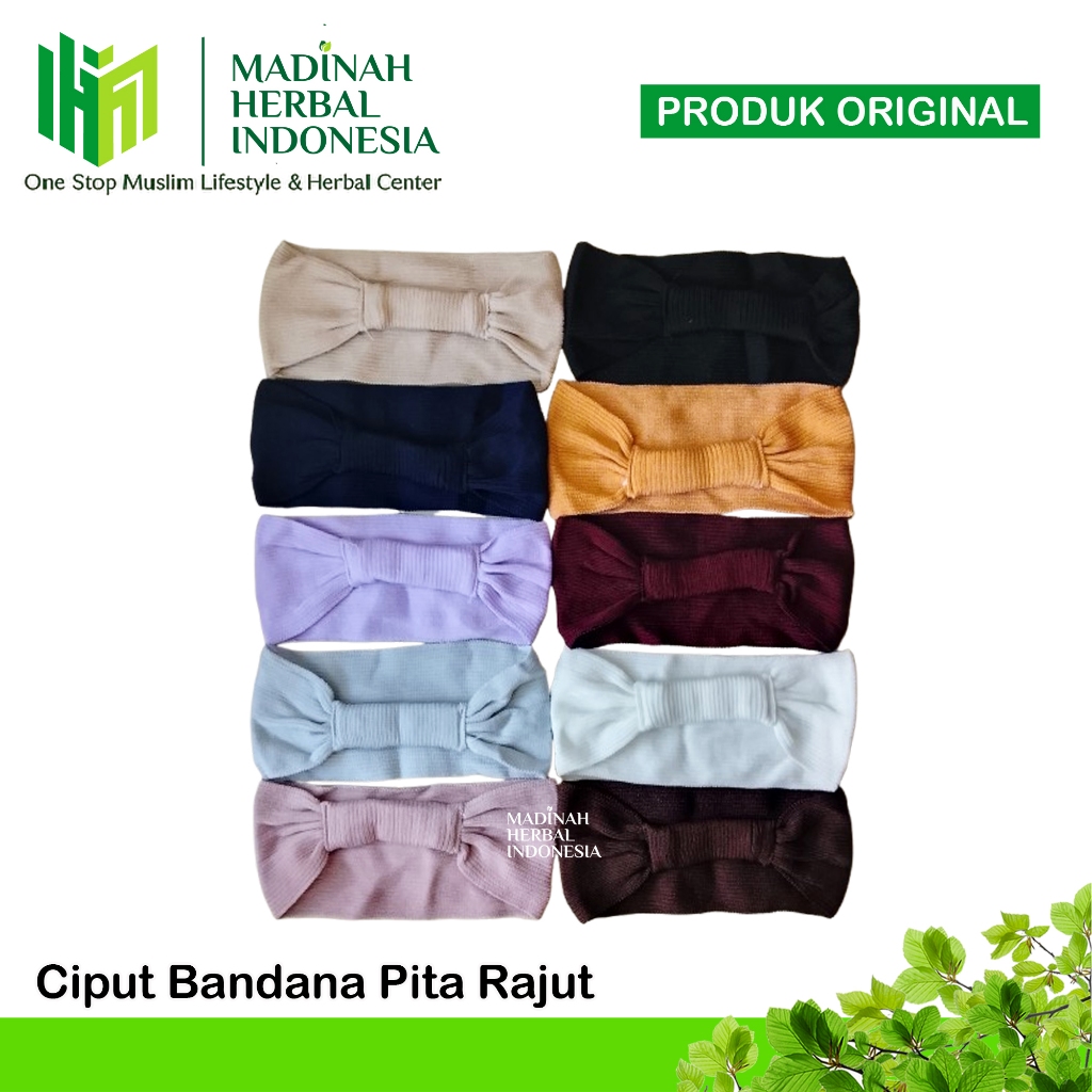 Ciput Bandana Kaos Karet Belakang Warna Beragam