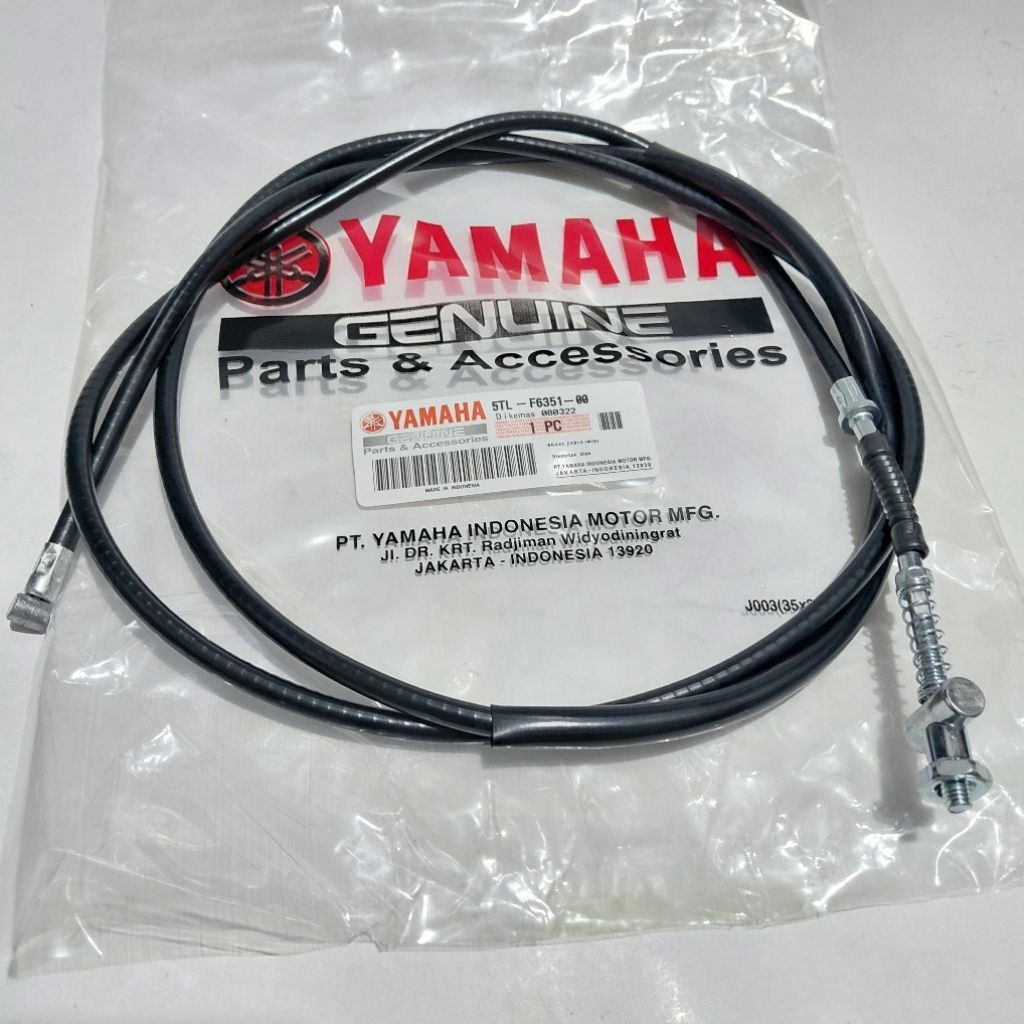 KABEL REM TALI REM BELAKANG BREAKE MIO SMILE,MIO SPORTY FINO OLD ORI 5TL