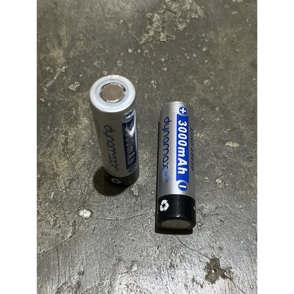 Baterai 18650 Dynamax 3000mah Li-ion 3.7V