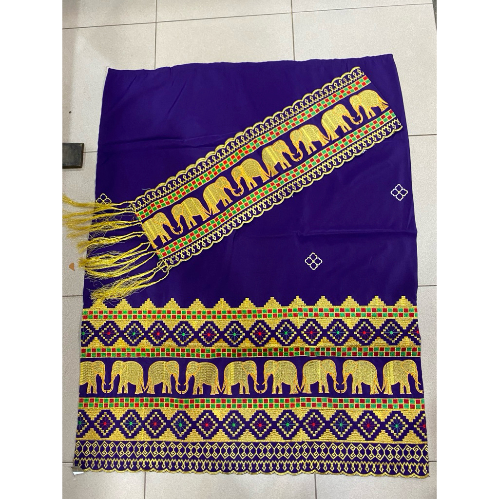 tapis lampung gajah ungu (satu tingkat) asli cakep ya gajah way kambas