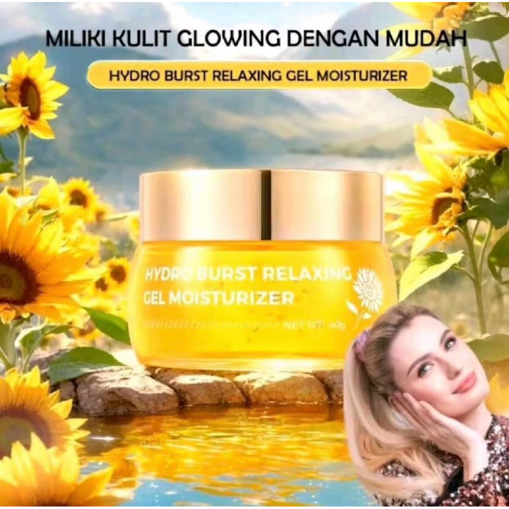 SHINE RUSIA bunga matahari pelembab Hydro burst relaxing gel moisturizer