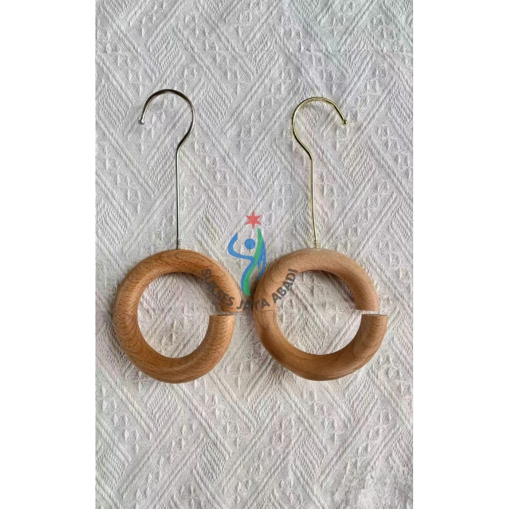 Hanger Hijab / Hanger Jilbab / Hanger Syal / Hanger Bulat / Hanger Kayu Bulat