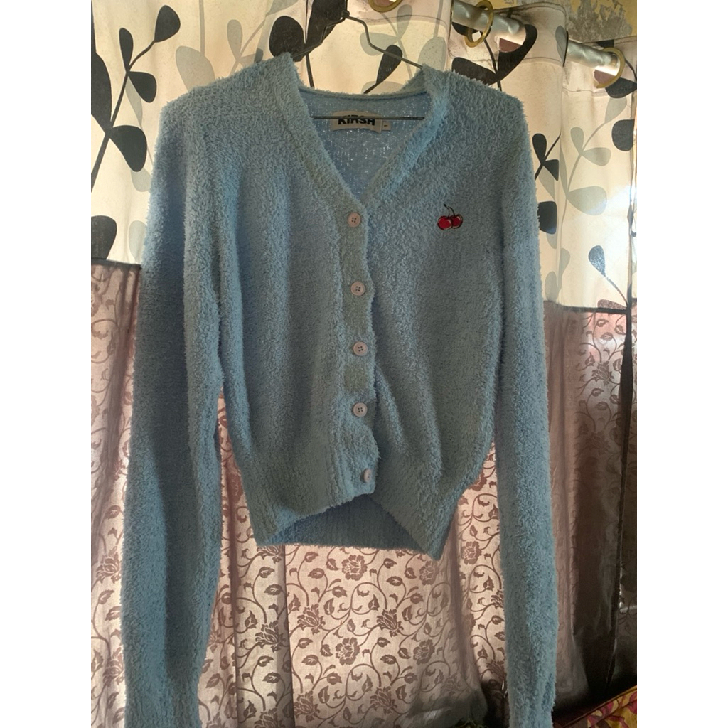 Cardigan Kirsh Biru