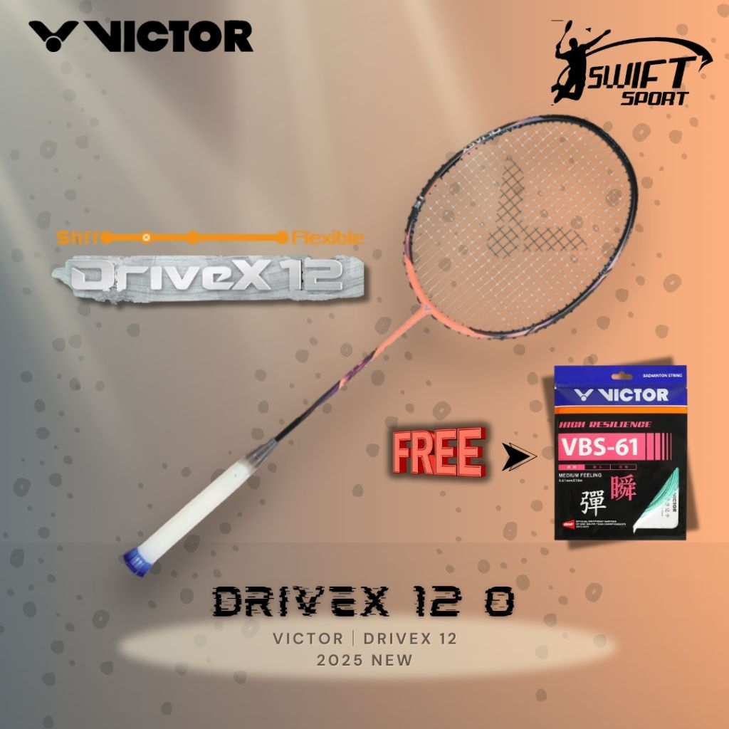 Raket Badminton Victor DriveX 12 / Raket Badminton Victor Dx-12 / DX 12 / Drive X 12