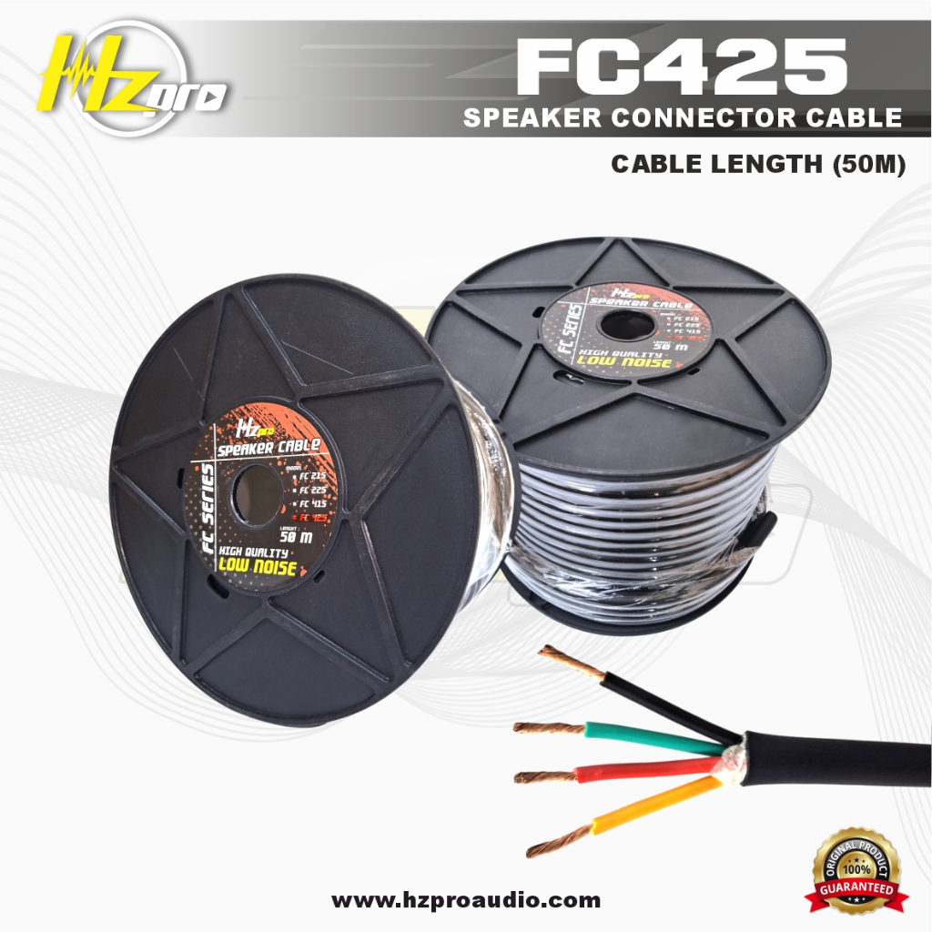 KABEL SPEAKER 4x2,5mm HZ PRO FC425 ORIGINAL - 50 Meter