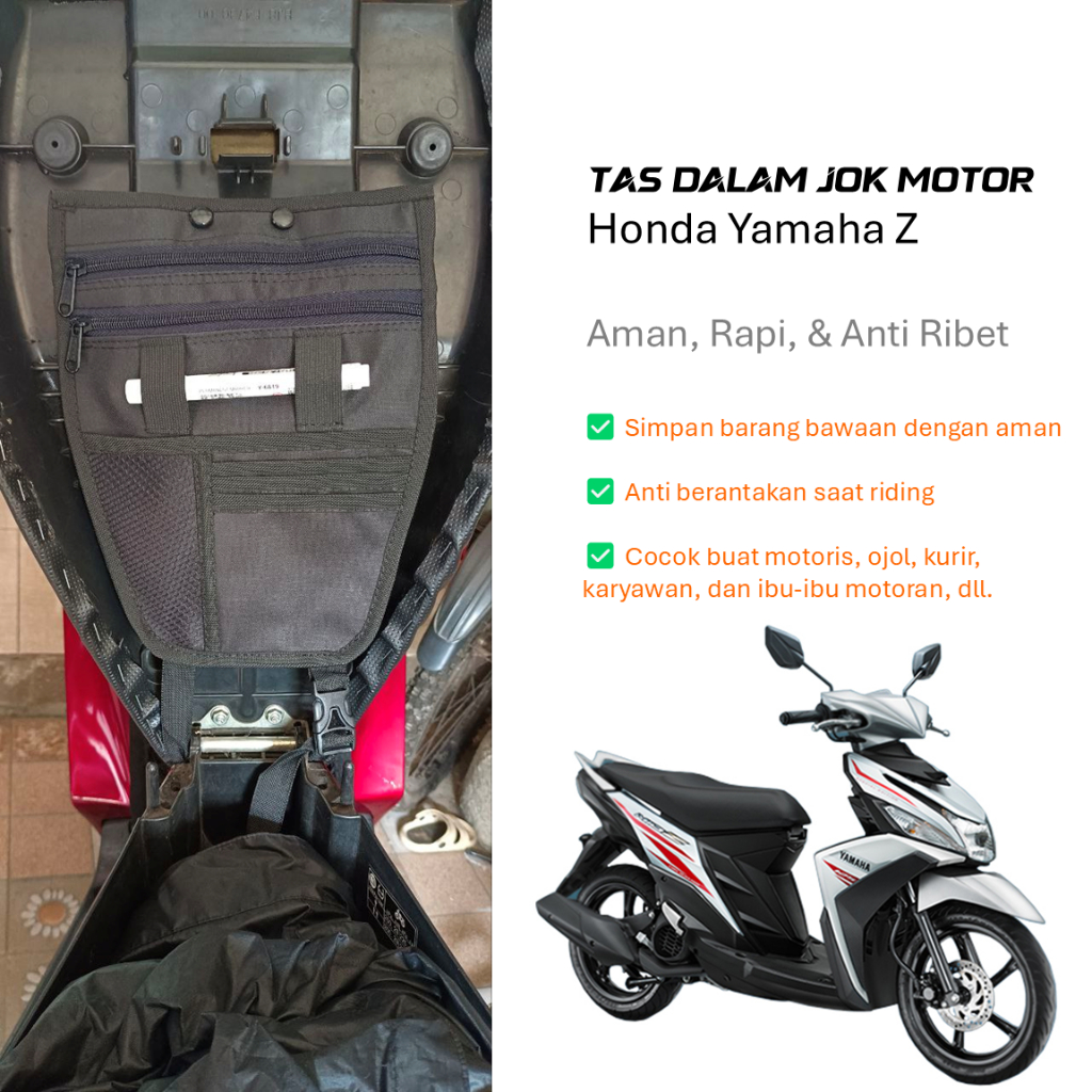 Tas Organizer Dalam Bagasi Jok Motor Yamaha Mio Z