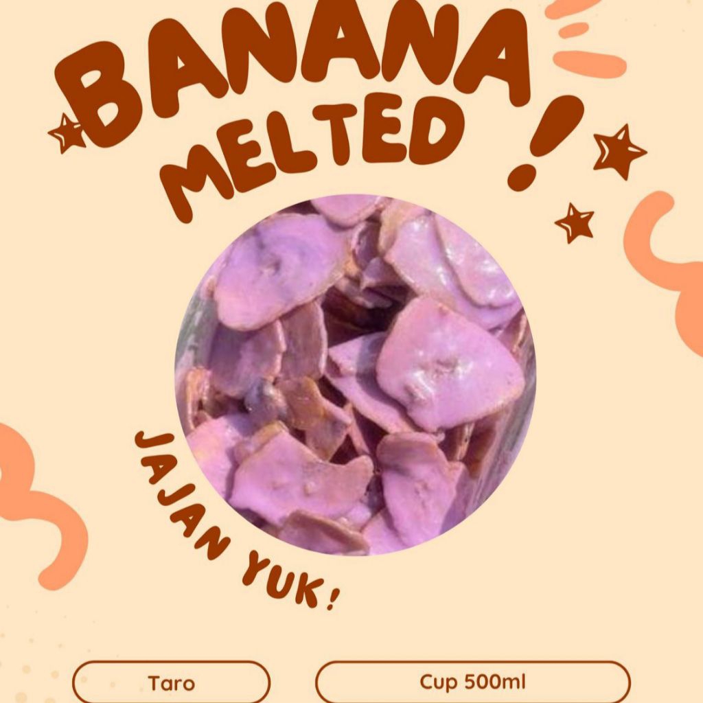 

Keripik Pisang Coklat Lumer 500ML || Banana Melted || Rasa Taro