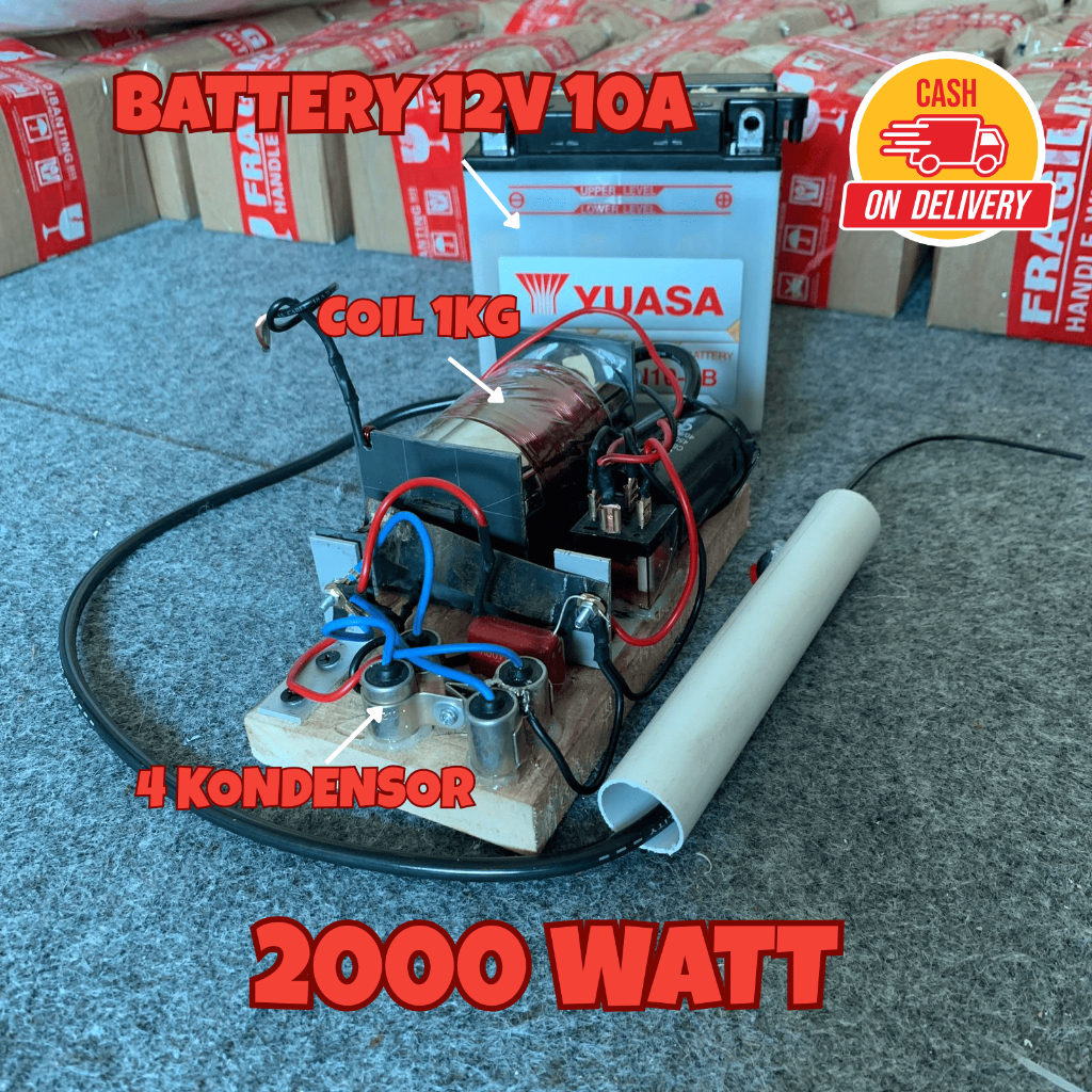 Inverter 2000W Inverter DC 12V to AC 220V 2000 watt Power Aki 12V 4 KONDENSOR SPECPAYO