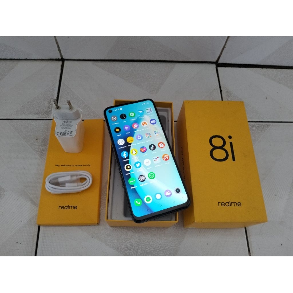 HP SECOND REALME 8i RAM 6+6/128GB FULLSET