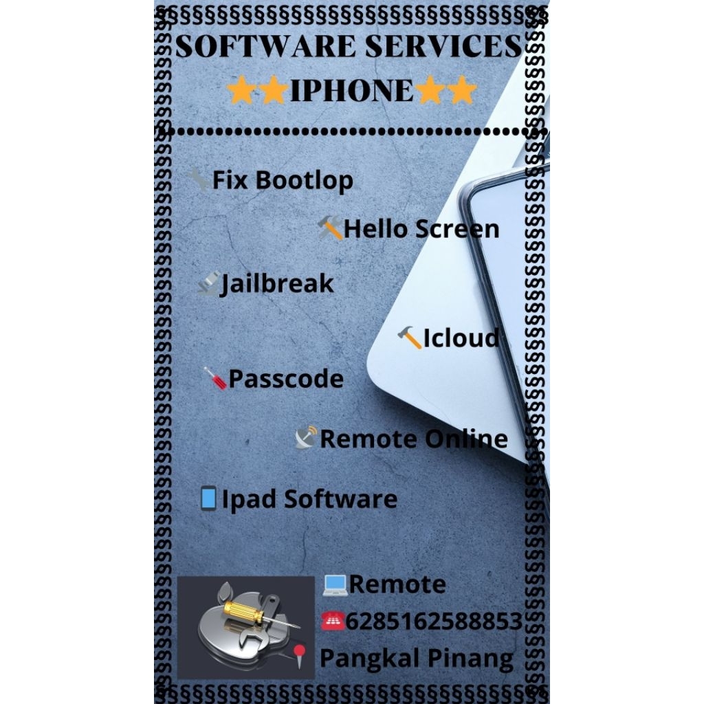 iPhone Software Services, Unlock iCloud ,Passcode ,Bootlop, Disable OTA