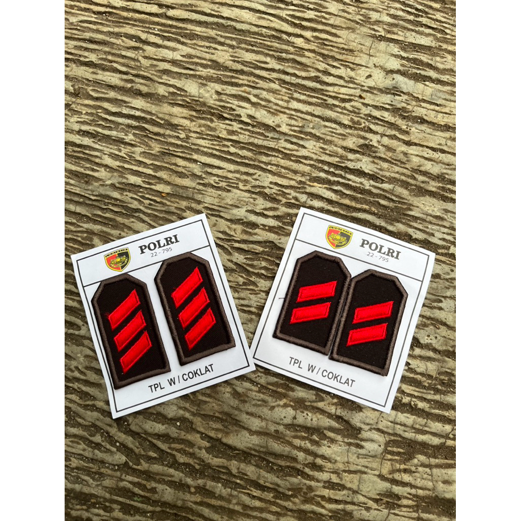 PANGKAT POLRI TPL TANDA PANGKAT LAPANGAN POLRI BORDIR