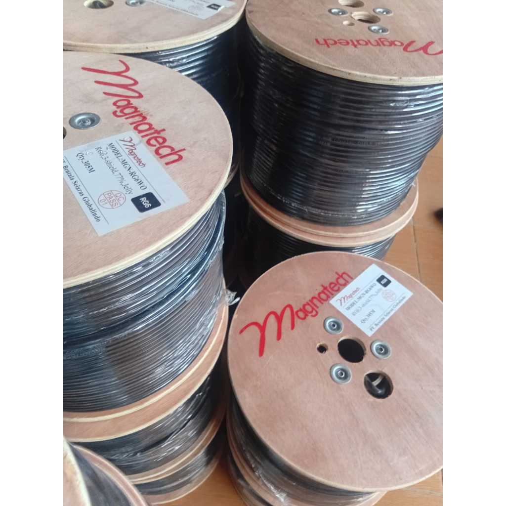1 roll 305 m kabel tv / kabel antena tv rg 6 rg6 / kabel coaxial
