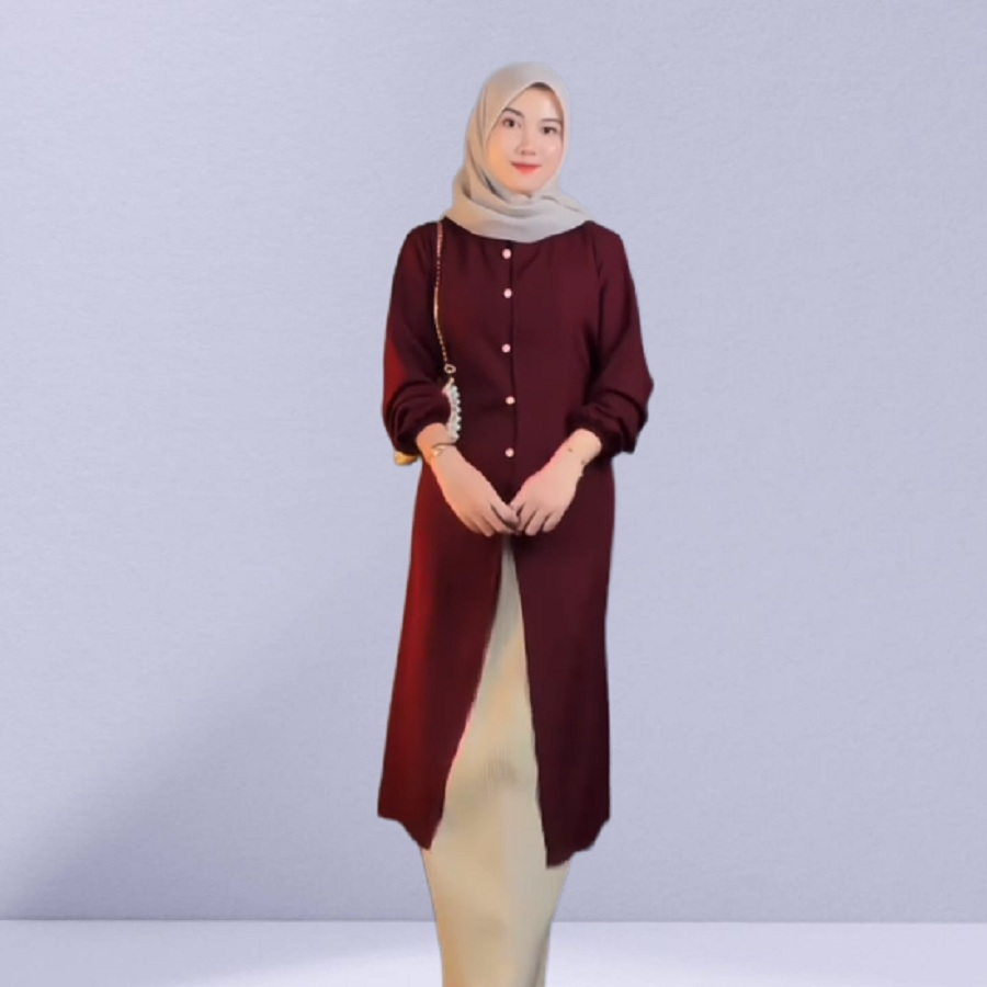 Outer Wanita Kondangan Kekinian Tunik Melayu Shakila
