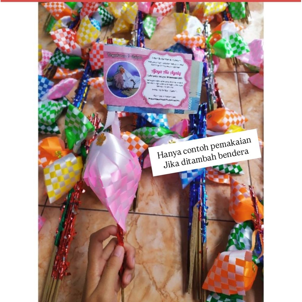 

kembang telur bambu isi 50pcs acara aqiqah tasyakuran sunatan wadah telur