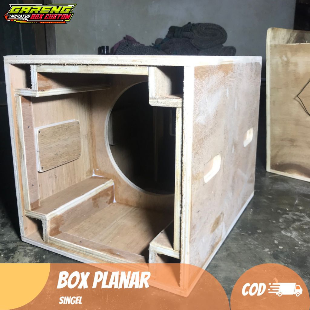 Potongan box planar 8 inch singel bahan 12mm