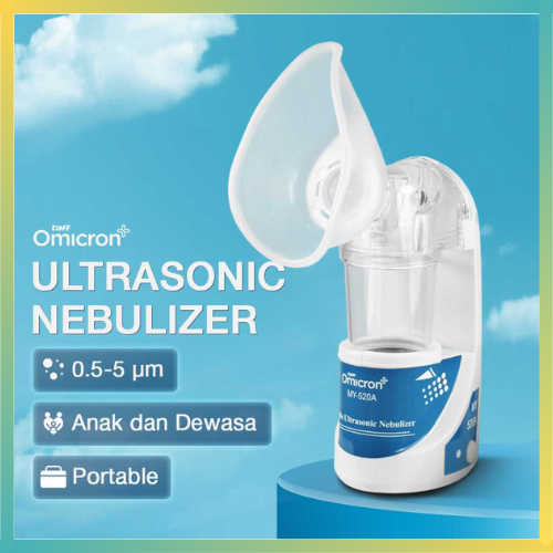 BEST SELLER TaffOmicron Alat Terapi Pernapasan Ultrasonic Nebulizer Portable - Uap sesak napas