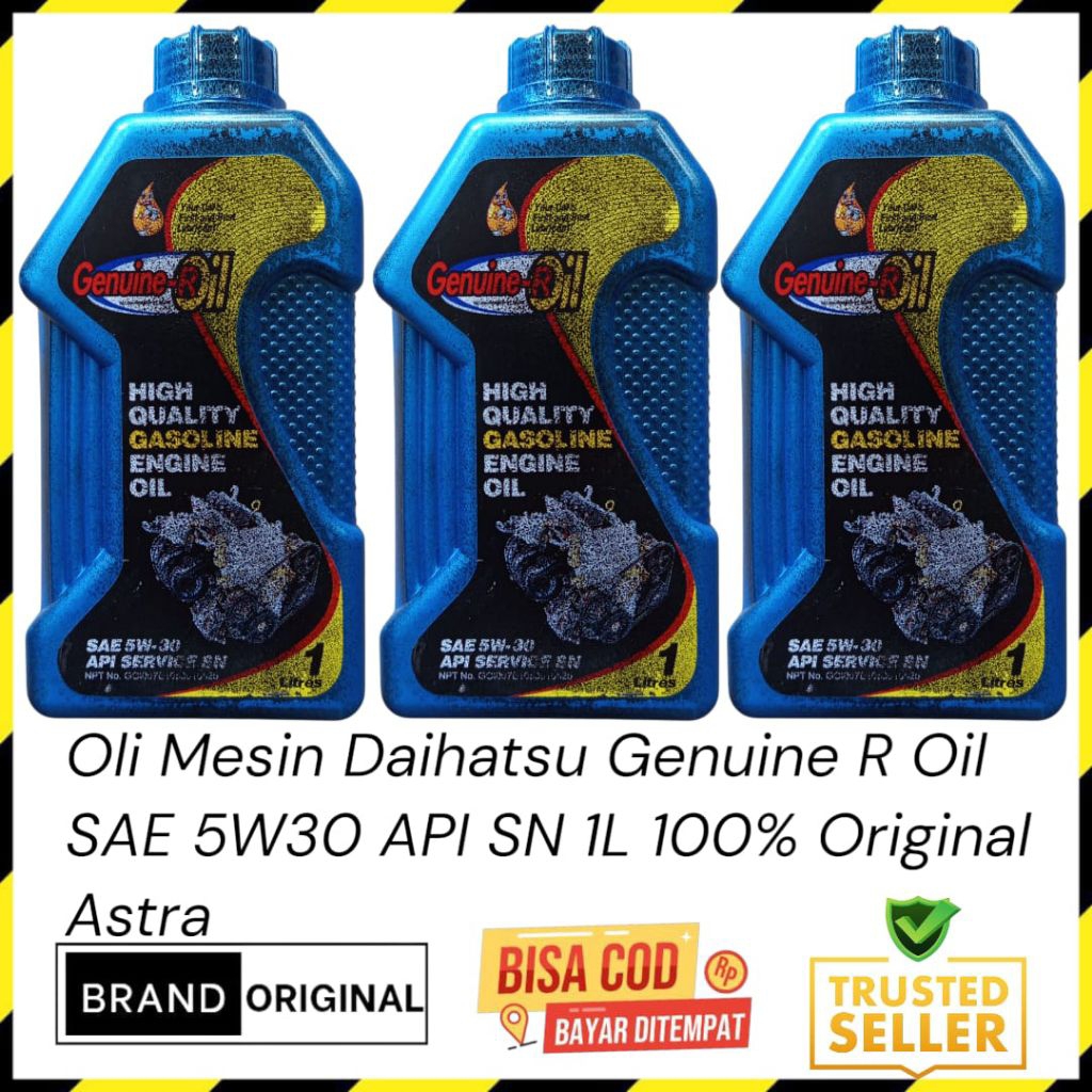 Oli Mobil Astra Daihatsu Genuine R SAE 5W30 API SN 1 Liter Original