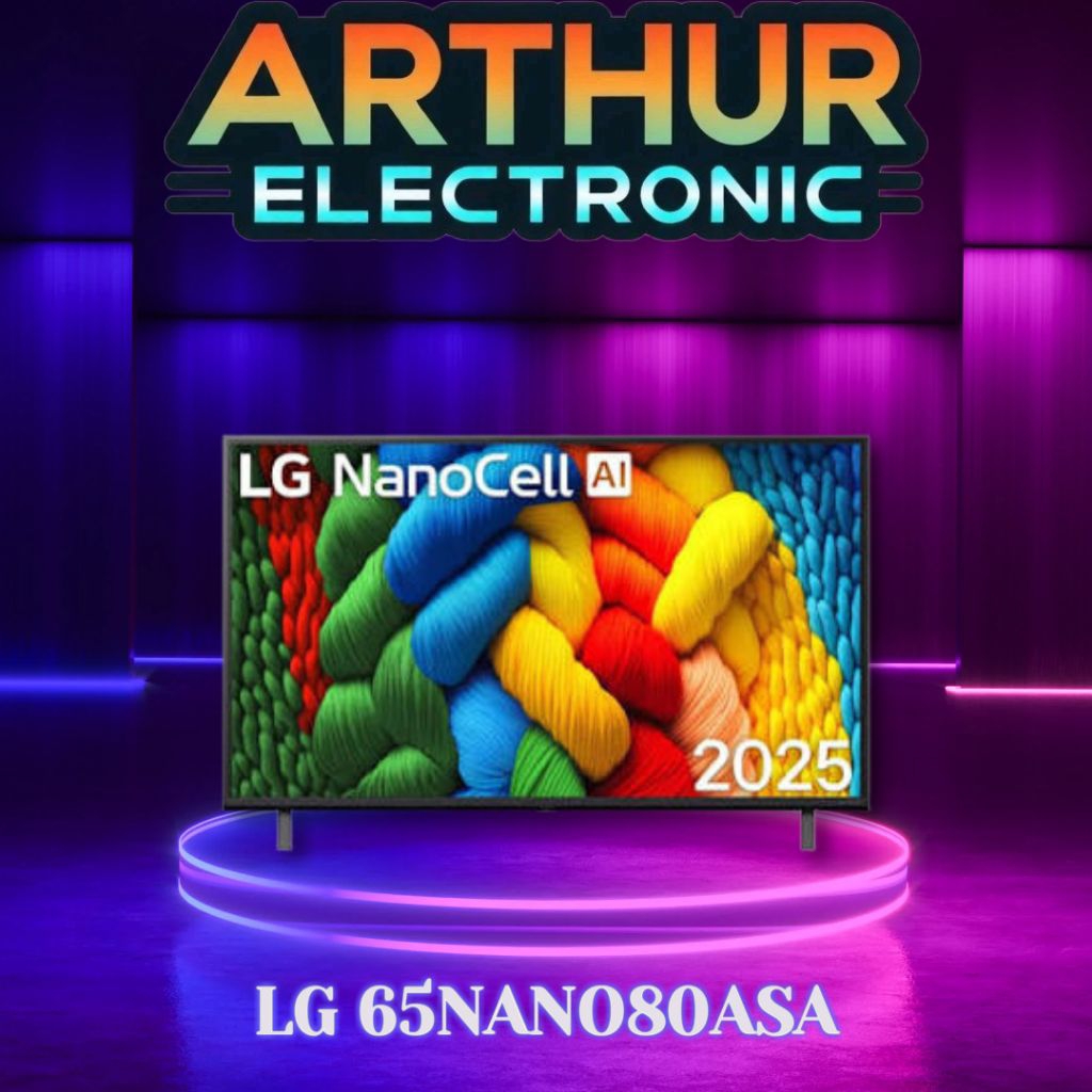 LG 65NANO80 / 65ΝΑΝO80ASA 4K SMART TV 65 inch 2025 Series