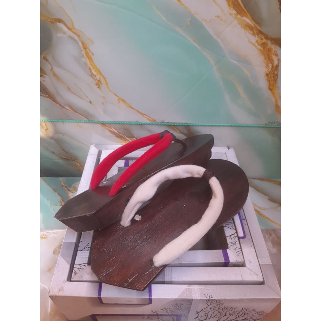 bakiak jepang sandal kayu jepit kayu