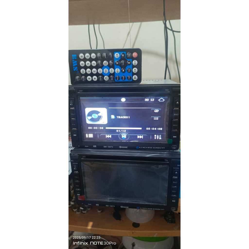 CUCI GUDANG  Tape Audio Mobil MP3 DVD RADIO Player GMC / Tape vcd mobil / Head unit double din / sin