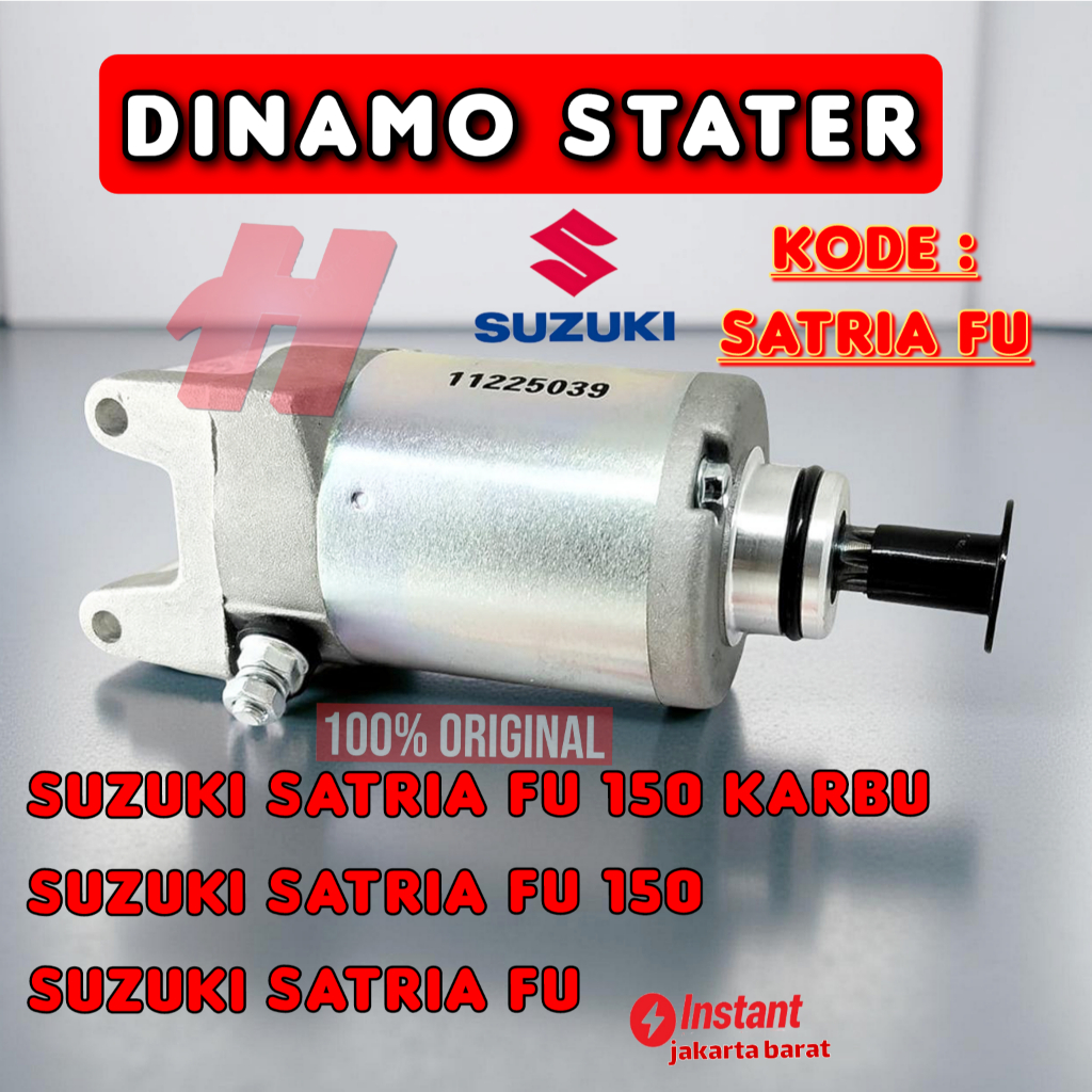 ORI DINAMO STATER KODE SATRIA FU MOTOR satria fu 150 lama (karburator)/baru (injeksi)
