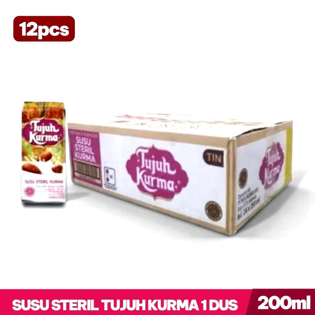 SUSU TUJUH KURMA SUSU STERIL TUJUH KURMA 200 ML 1DUS ISI 12 PCS
