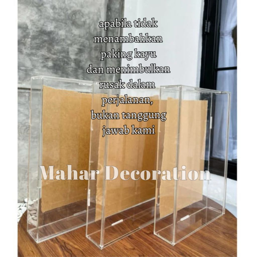 box mahar akrilik  / box mahar akrilik sliding / mahar pernikahan
